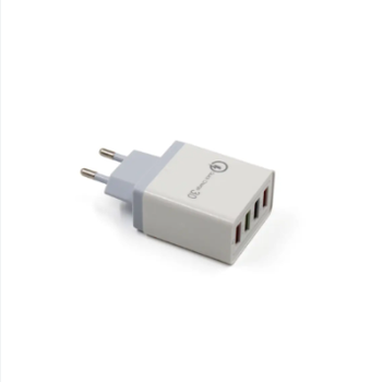 Адаптер Fast Charge 220V 4 USB черный D22 до 3.1A на порт Quick Charge 3.0