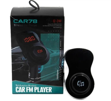 FM-трансмиттер Bluetooth 3.0 CAR 78 BT диапазон 87.5-108 МГц