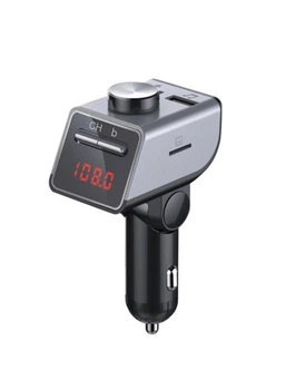 FM-трансмиттер Q18S BT +MP3 Dual USB поворотная ручка bluetooth 4.0 12-24 В