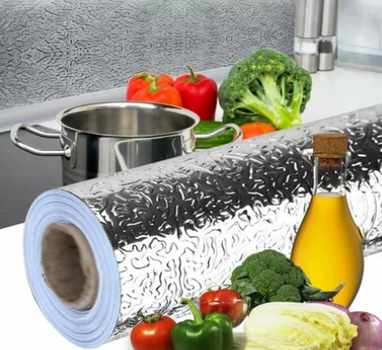 Водонепроницаемая алюминиевая фольга Kitchen Stickers 60 см x 2 м защита от жира и влаги