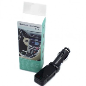 FM-трансмиттер Bluetooth CM-S16BL+BT поддержка hands-free звонков и USB-порт