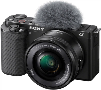 Бездзеркальний фотоапарат Sony ZV-E10 kit (16-50mm) Black (ILCZVE10LB.CEC)