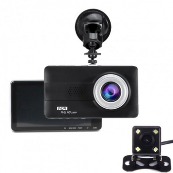 Автомобильный видеорегистратор с камерой заднего вида UKC DVR Z30 с поддержкой карты памяти (1252)