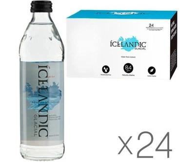 Упаковка родниковой негазированной воды Icelandic Glacial, 24 шт. х 0,33 л, стекло