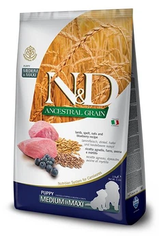Сухой корм Farmina (Фармина) N & D Low Grain Dog Lamb & Blueberry Puppy Medium & Maxi -12 кг