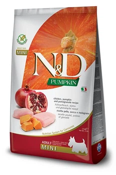 Сухой корм Farmina (Фармина) N & D Grain Free Pumpkin Dog Chicken & Pomegranate Adult Mini - 7 кг