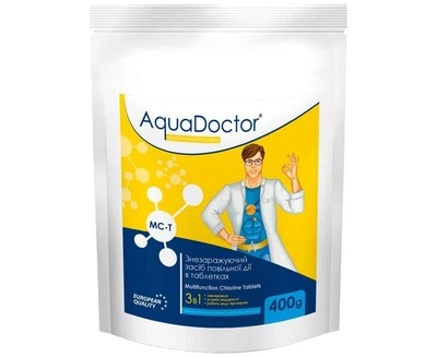 AquaDoctor MCT-04, Мультитаб. (хлор, альгицид, коагулянт), 0,4кг