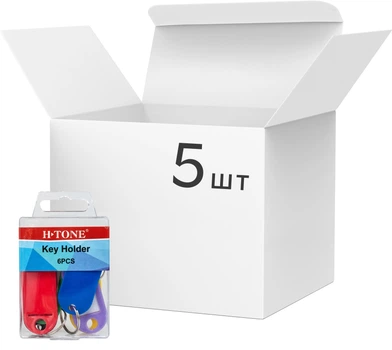 Упаковка брелоков для ключей H-Tone 6 шт х 5 упаковок ассорти (JJ403108)