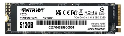 Твердотельный накопитиль SSD 512Gb, AMD R3, PCI-E 3.0 x4, M.2 (R3MP30512G8)
