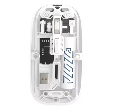 Мышь T-WOLF X11 беспроводная, бесшумная с аккумулятором 2,4G+Bluetooth White