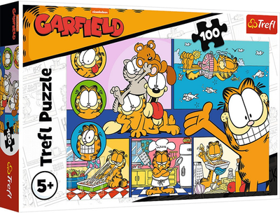 Puzzle Trefl Leniwy Garfield 100 elementów 16521 (5900511165210)