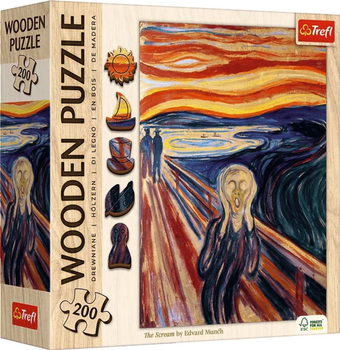 Puzzle drewniane Trefl Krzyk 200 elementów 20252 (5900511202526)