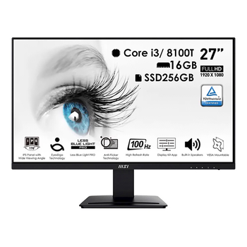 Мини ПК HP/ MSI ProDesk 400 G4 s1151 Core i3/ 8100T/ 8GB/ SSD256GB моноблок