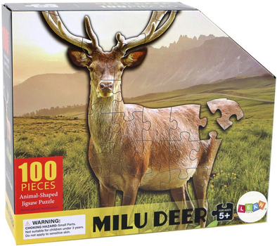 Puzzle Lean Toys Jeleń 100 elementów 16505 (5905884450147)