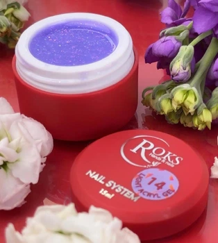 Гель для укріплення нігтьової пластини Roks Light Acryl Gel №14 15 мл