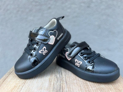 Дитячі кросівки для дівчинки Apawwa Butterfly 26 р, чорний