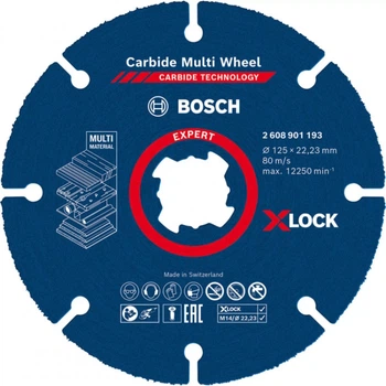 Отрезной диск Bosch Carbide Multi Wheel X-LOCK (125х1х22.23 мм) круг по дереву (26322)