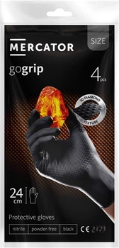 Перчатки универсальные Mercator GoGrip нитриловые XL black х 4 шт (17209139_1)