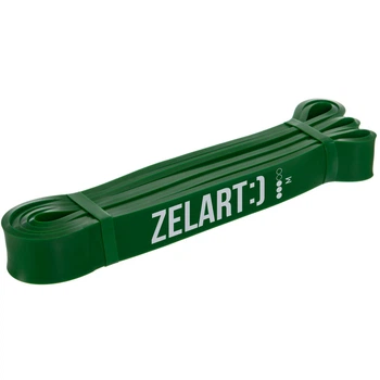 Гума петля для підтягувань та тренувань стрічка силова Zelart POWER BANDS (латекс, 2080x29x4, 5мм, жорсткість M, навантаження 16-39кг, зелений) (FI-0889-3)