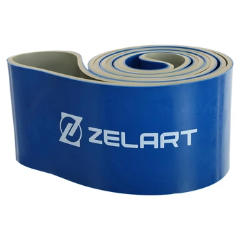 Гума петля для підтягувань і тренувань стрічка силова Zelart POWER LOOP FI-5439-7 (латекс, 2080x83x4,5мм, 754г, сірий)