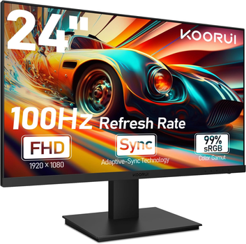 Монитор 24" KOORUI P01 Full HD VA 100 Гц Б/В