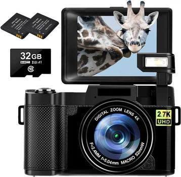 Фотоаппарат Lincom G06 30Мп / CMOS / 2.7К / 4Х зум / Черный Б/В