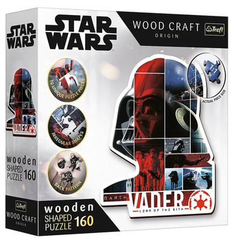 Puzzle drewniane Trefl Star Wars Darth Vader 160 elementów 20190 (5900511201901)