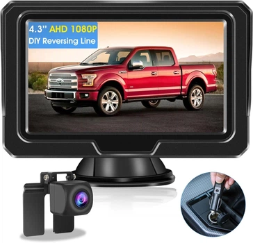 Паркувальна система Vtopek P056 / 4.3" / Full HD / 140° / IP68 / Чорний