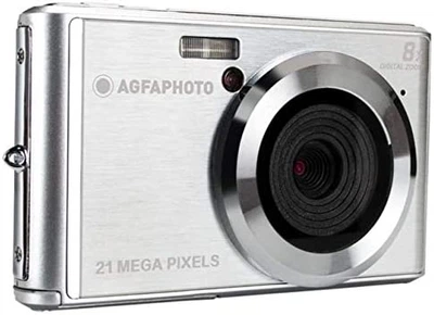 Фотокамера AgfaPhoto DC5200 21Мп /CCD / 8X зум / (1920 x 1080) 24fps / Серебряный Б/В