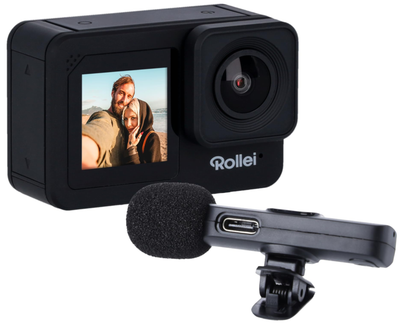 Экшн-камера Rollei Actioncam D6Pro / 170° / 5K / 30 fps / Wi-Fi / Bluetooth / Влагозащищенная Черный Б/В