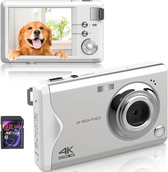 Фотоаппарат Fine Life Pro 3.0 CDFA 48Мп / CMOS / 4K 30fps / 16Х зум / Серый Б/В