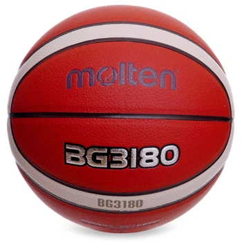 Мяч баскетбольный кожаный Molten B6G3180 для зала и улицы (Indoor/Outdoor) размер 6