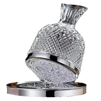Декантер для вина 1500 мл Prestige Crystal с вращающейся подставкой