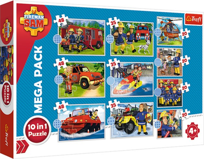 Zestaw Puzzle Trefl Poznaj ekipę ratunkową Sama 10 w 1 90382 (5900511903829)
