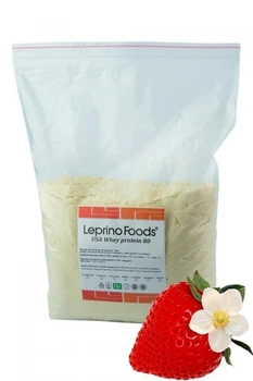 Протеїн американський з молочної сироватки Leprino Foods WPC 80 в порошку 1 кг Полуниця (33-126-WPS80U-K-1)