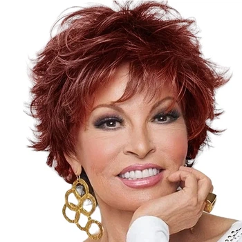 Парик короткий рыжий, термоволокно VC HAIRJOY A5