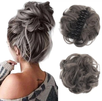Заколка шиньйон для волос SW4/30HL 207-dimgray