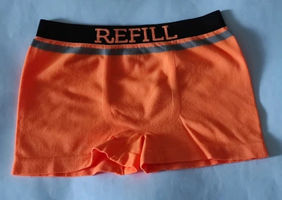 Трусы-боксёры Refill для мальчиков оранжевые рост 140 см