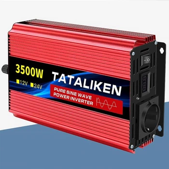 Инвертор TATALIKEN 3500 Вт 12V на 220V — преобразователь напряжения, чистый синус (К29)