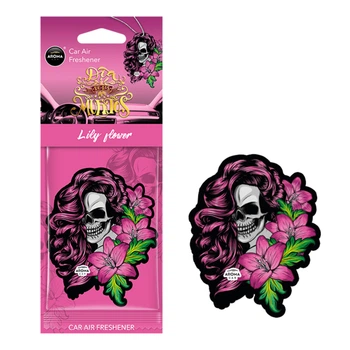 Ароматизатор Aroma Car Dia De Los Muertos Lillyflower для автомобиля целлюлозный освежитель воздуха сухой (1LO-TH_11C)
