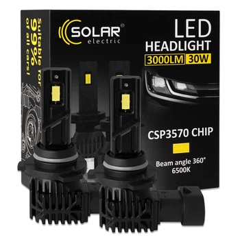 Автолампа Solar LED HB3(9005) 12V 30W 3000 Lm 6500K CSP3570 2 шт (8405S2)