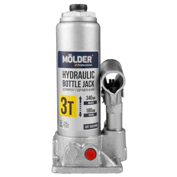 Гидравлический домкрат бутылочный Molder 3т 180-340мм для автомобиля в кейсе подъемник для легковых машин (LI-D_22-O)