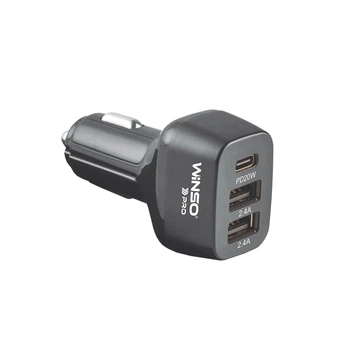 Автомобильное зарядное устройство Winso PRO 44W USB-C и 2 USB-A для быстрой зарядки смартфонов и планшетов (DO-LI_33S)