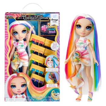 Кукла Rainbow High Амая серии Мелки для волос и стиль игровой набор с куклой рейнбоу хай