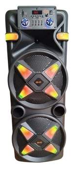 Акустична акумуляторна система SING-E ZQS12205 80 (40x2) Вт BT/USB/TF/FM/AUX зі світломузикою, ручкою та на колесах