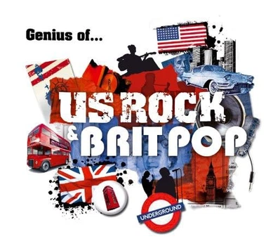 Музичний CD диск Various – Genius Of... US Rock & Brit Pop (Рок Збірка) 2cd (Фірмовий)