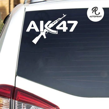 Наклейка на авто Oracal АК 47 Белая 30х18см (VO091-3)