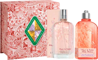 Zestaw damski L'Occitane En Provence Flores de Cerezo Woda toaletowa 75 ml + Żel pod prysznic 250 ml (3253581775295)