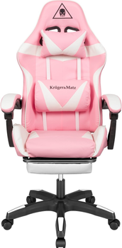 Геймерське крісло Kruger & Matz GX-150 White/Pink (5901890068635)