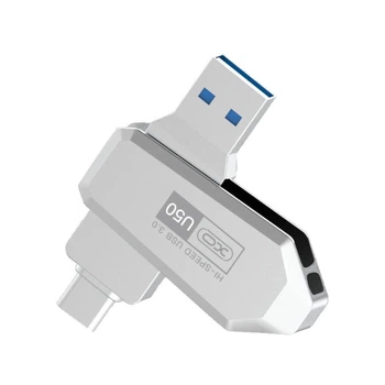 USB флэш-накопитель XO U50 USB3.0+Type C 64GB Цвет Стальной